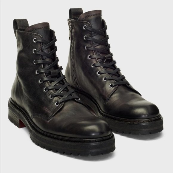 John Varvatos Union Combat Boots Size 